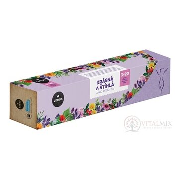 LEROS KRÁSNA A ŠTÍHLA AKO PRÚTIK čaj Bylinkový detox 20x1,5g + čaj Štíhla línia 20x1,5g + čaj Hladké pozadie 20x1,5g (90g), 1x1 set obrázok