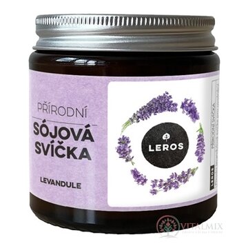 LEROS PRÍRODNÁ SÓJOVA SVIEČKA LEVANDUĽA vonná sviečka s vôňou levandule 1x120 ml obrázok