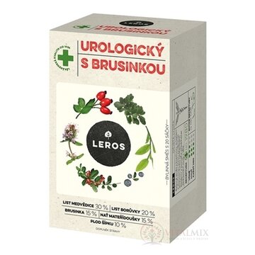 LEROS UROLOGICKÝ ČAJ S BRUSNICOU bylinná čajová zmes, nálevové vrecká 20x1,5 g (30 g) obrázok