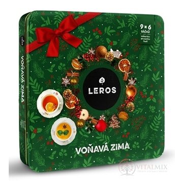 LEROS VOŇAVÁ ZIMA 4 9 druhov čajov po 6 nálevových vrecúšok (inov. 2024) (96,6 g), 1x1 set obrázok