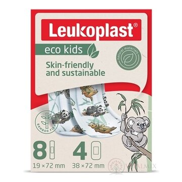 LEUKOPLAST ECO KIDS náplasť na rany pre deti, 2 veľkosti, 1x12 ks obrázok