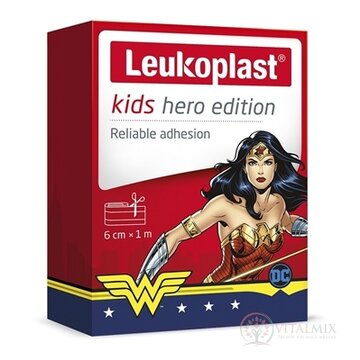 LEUKOPLAST KIDS HERO WONDER WOMAN náplasť na rany, 6 cm x 1 m, pás 1x1 ks obrázok
