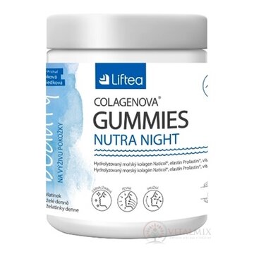 Liftea COLAGENOVA GUMMIES NUTRA NIGHT želatínky, čučoriedková príchuť 1x60 ks obrázok
