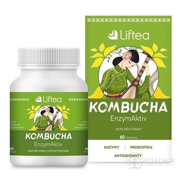 Liftea KOMBUCHA EnzymAktiv cps 1x60 ks obrázok