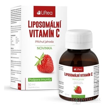 Liftea LIPOZOMÁLNY VITAMÍN C tekutý, príchuť jahoda 50 ml + odmerka, 1x1 set obrázok