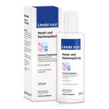 Linola sept Mund- und Rachenspülung roztok na kloktanie a vyplachovanie úst 1x375 ml obrázok