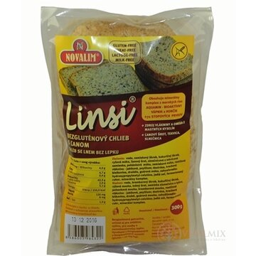 LINSI - bezgluténový chlieb s ľanom 1x300 g obrázok