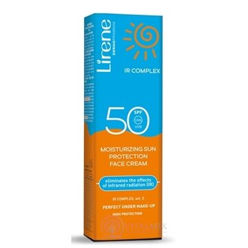 Lirene MOISTURIZING SUN SPF 50 IR complex hydratačný opaľovací krém na tvár 1x40 ks obrázok