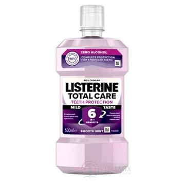 LISTERINE TOTAL CARE TEETH PROTECTION MILD TASTE ústna voda bez alkoholu 1x500 ml obrázok