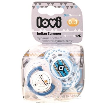 LOVI Dynamický utišujúci cumlík Indian Summer (0-3m) Boy, 1x2 ks obrázok