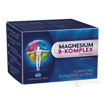Magnesium B-komplex Glenmark tbl 1x60 ks obrázok
