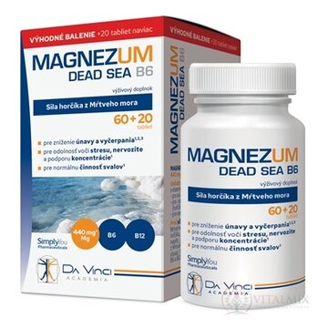 MAGNEZUM DEAD SEA B6 - DA VINCI tbl 60+20 zadarmo (80 ks) obrázok