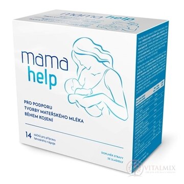MamaHelp podpora laktácie vrecúška (prášok s čokoládovou príchuťou) 1x14 ks obrázok