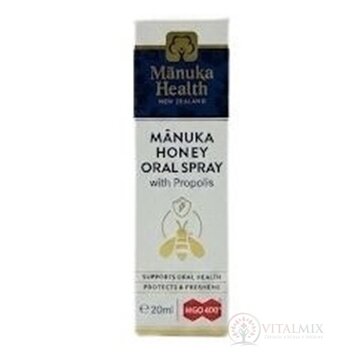 Manuka Health MANUKA HONEY Ústny sprej MGO 400+ s manuka medom a propolisom 1x20 ml obrázok