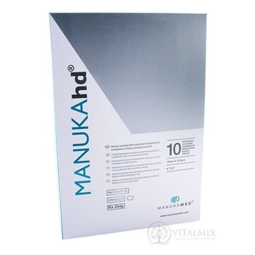 MANUKAhd obväz impregnovaný medom, 10x12,5 cm, 1x10 ks obrázok