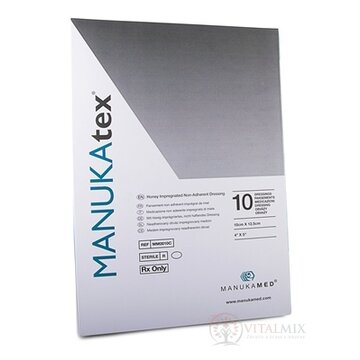 MANUKAtex obväz impregnovaný medom, 10x12,5 cm, 1x10 ks obrázok
