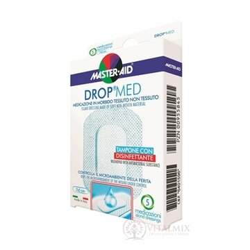 MASTER AID DROP MED Rýchloobväz sterilné krytie na rany (7x5 cm) 1x5 ks obrázok