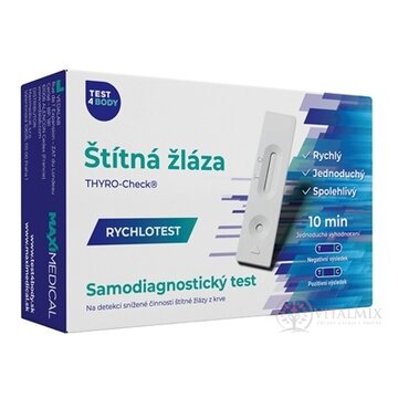 MAXIMEDICAL Rýchlotest Štítna žľaza samodiagnostický test z krvi, 1x1 set obrázok
