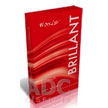MAXIS BRILLANT STEHENNÉ PANČUCHY NEKĹZAVÉ veľkosť 6, (II.KT), normálne, bez špice, s lemom, bronz, 1x1 pár obrázok