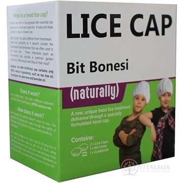 MED-COVER LICE CAP Čiapka proti všiam čiapka 2 ks + hrebeň na hnidy, 1x1 set obrázok