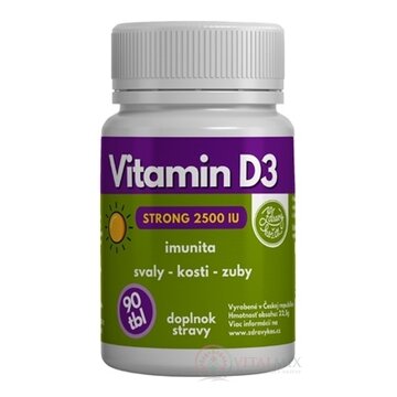 MEDICAL Vitamin D3 Strong 2500 IU tbl 1x90 ks obrázok