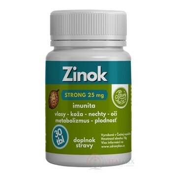MEDICAL Zinok Strong 25 mg tbl 1x30 ks obrázok