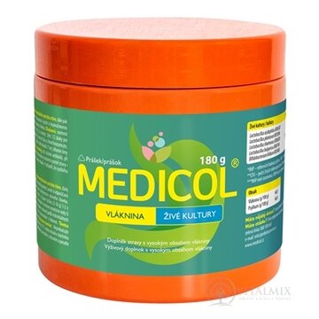 MEDICOL - Vláknina, Živé kultúry prášok 1x180 g obrázok
