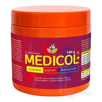 MEDICOL Plus - Vláknina, Enzýmy, Živé kultúry prášok 1x180 g obrázok