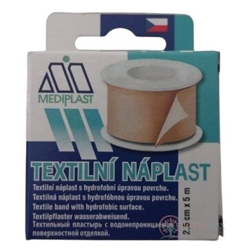 MEDIPLAST Textilná náplasť 1121 2,5 cm x 5 m, cievka, 1x1 ks obrázok