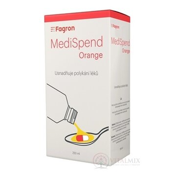 MediSpend Orange - FAGRON tekutina na uľahčenie prehĺtania liekov, s pomarančovou príchuťou 1x250 ml obrázok