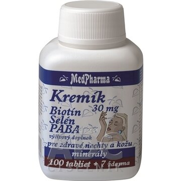 MedPharma KREMIK 30MG+BIOTIN+SE+PABA tbl 100+7 zadarmo (107 ks) obrázok