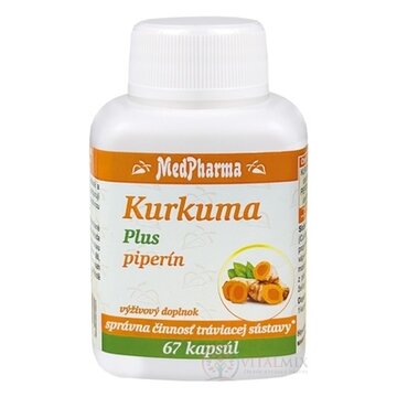 MedPharma Kurkuma Plus piperín cps 1x67 ks obrázok