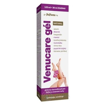 MedPharma VENUCARE GÉL NATURAL gél 120 ml+30 ml zdarma (150 ml) obrázok