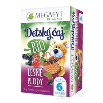 MEGAFYT Detský čaj BIO LESNÉ PLODY ovocný čaj  (od ukonč. 6. mesiaca) 20x20 g (40 g) obrázok