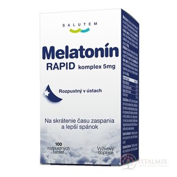 Melatonin RAPID komplex 5mg SALUTEM rozpustné tablety 1x100 ks obrázok