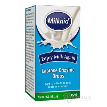 Milkaid Lactase Enzyme Drops kvapky do mlieka 1x15 ml obrázok
