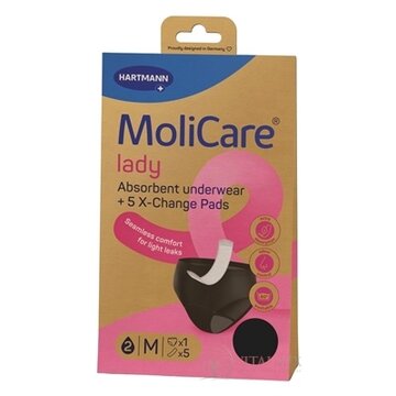 MoliCare lady M absorpčná spodná bielizeň 1 ks + X-Change vložka 5 ks, 1x1 set obrázok