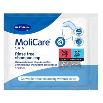 MoliCare SKIN Rinse free shampoo cap čiapka so šampónom a kondicionérom 1x1 ks obrázok