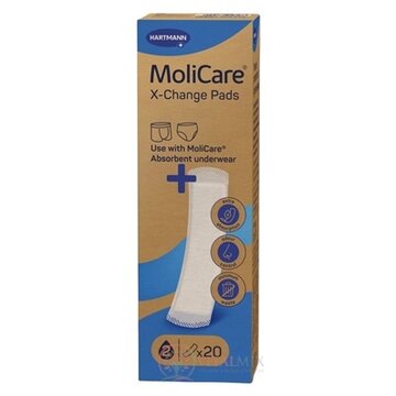 MoliCare X-Change Pads vymeniteľné inkontinenčné vložky 1x20 ks obrázok