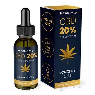 MOVit CBD 20% Full Spectrum KONOPNÝ OLEJ 1x10 ml obrázok