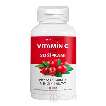 MOVit Vitamín C 1000 mg so šípkami tbl s postupným uvoľňovaním 1x90 ks obrázok