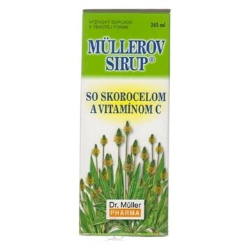 MÜLLEROV SIRUP SO SKOROCELOM A VIT. C 1x245 ml obrázok