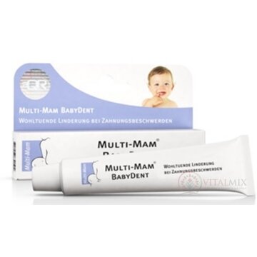 MULTI-MAM BABYDENT gél bioadhezívny na prerezávajúce sa zúbky, 1x15 ml obrázok