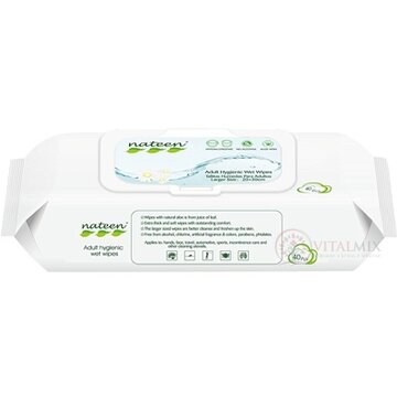 nateen Adult Hygienic Wet Wipes vlhčené obrúsky 1x40 ks obrázok