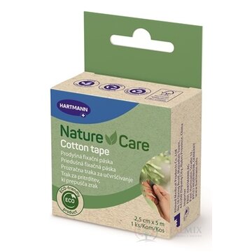 Nature Care Cotton tape fixačná páska 2,5 cm x 5 m, 1x1 ks obrázok