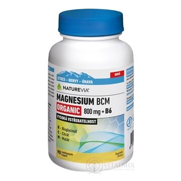 NATUREVIA MAGNESIUM BCM ORGANIC 800 mg + B6 cps 1x90 ks obrázok