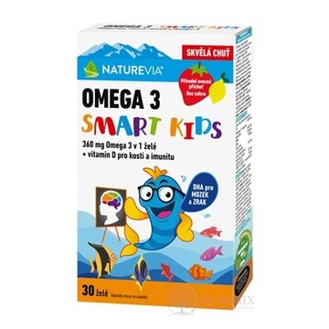 NATUREVIA OMEGA 3 SMART KIDS želé + vitamín D (inov. 2026 ) 1x30 ks obrázok