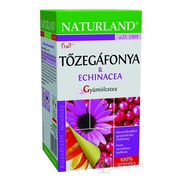 NATURLAND ČAJ S PRÍCH. BRUSNICE A ECHINACEI ovocný čaj, nálevové vrecúška 20x2 g (60 g) obrázok