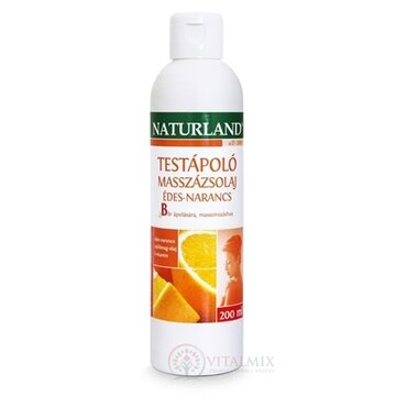 NATURLAND OŠETRUJÚCI MASÁŽNY OLEJ SLADKÝ POMARANČ 1x200 ml obrázok
