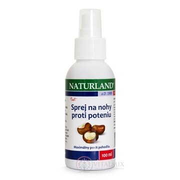 NATURLAND SPREJ NA NOHY PROTI POTENIU 1x100 ml obrázok